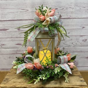 Spring Splash Silk (Artificial) Lanterns Flower Bouquet