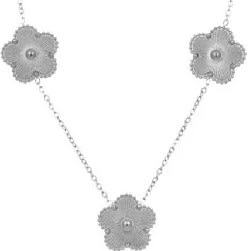 Silver Necklaces Flower Bouquet