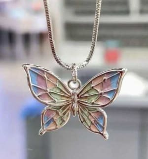 Silver Necklaces Flower Bouquet