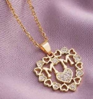 Gold Necklaces Flower Bouquet