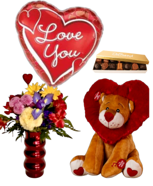 Radiant Love Valentine Flower Bouquet