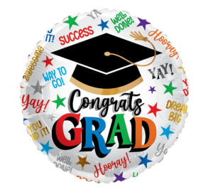 9" Graduation Mini Mylar Balloons