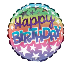 9" Mini Happy Birthday Balloons