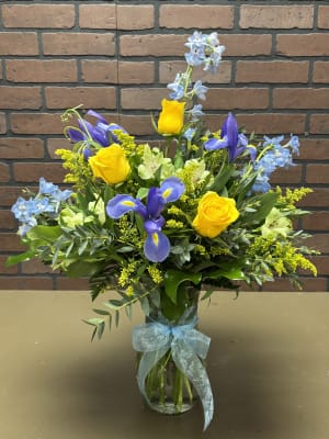 Iris Garden Flower Bouquet