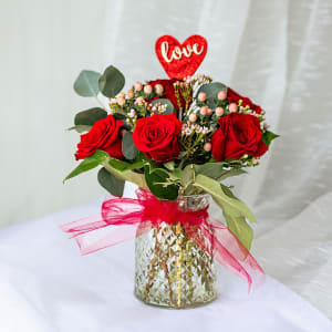 Half Dozen Roses (Includes Vase)