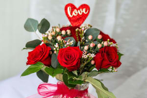 Half Dozen Roses (Includes Vase)