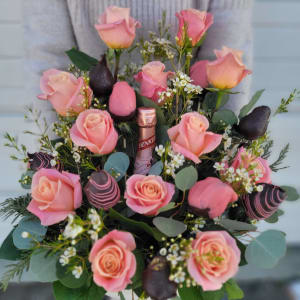 Champs, Strawberries & Roses!