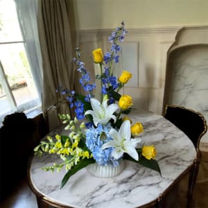 New Baby Boy Flower Bouquet