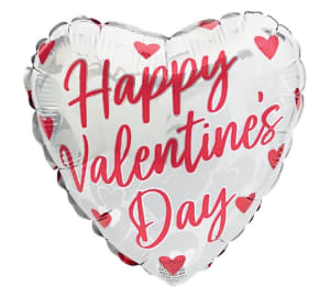 17" Valentines Balloon Flower Bouquet