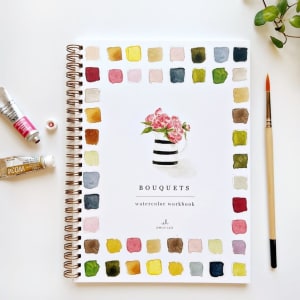 Emily Lex Watercolor Workbooks Flower Bouquet