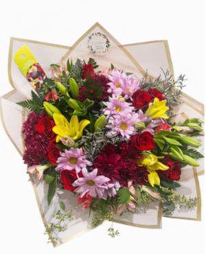 Blushing Sunset Flower Bouquet