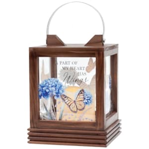 Wooden Lantern Flower Bouquet