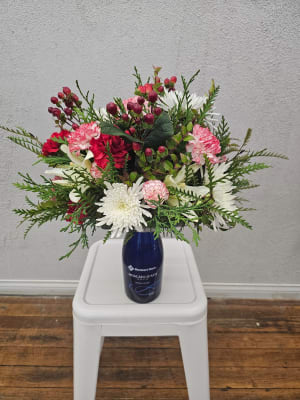 Wine Bottle Arrangement Flower Bouquet