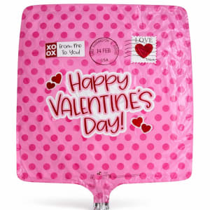 17" Valentines Balloon Flower Bouquet