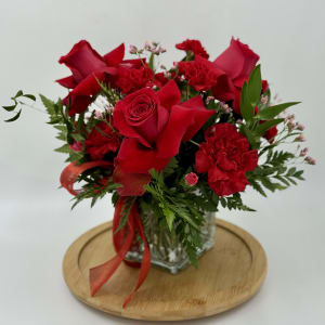Be My Valentine Vase Arrangement Flower Bouquet