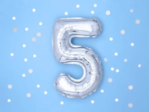 16" Number Balloons Flower Bouquet