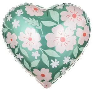 Heart Balloons Flower Bouquet