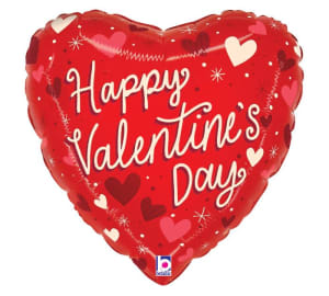 9" Valentines Mini Balloon on a Stick