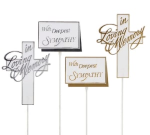 Sympathy Plant Picks Flower Bouquet