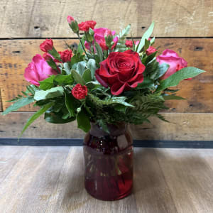 Forever My Love (Red Vase)