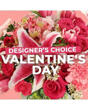EXPERTLY CRAFTED STUNNING VALENTINE'S DAY DESIGNER'S CHOICE Flower Bouquet
