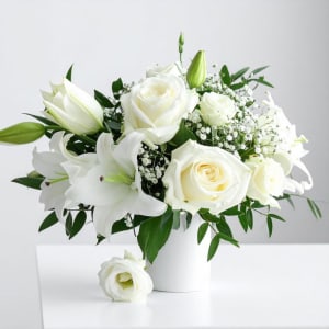 Elevated Sympathy Floral Arrangement - Designer's Choice Flower Bouquet