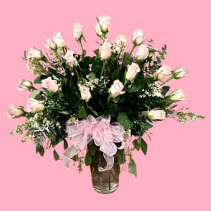 Two Dozen Roses Flower Bouquet