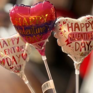 Valentine Balloons Flower Bouquet