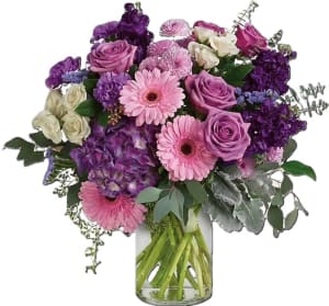 Lady In Lavender Flower Bouquet