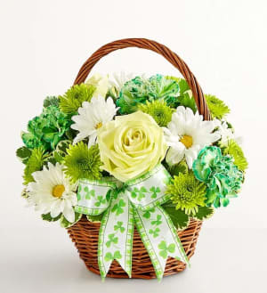 St. Patrick’s Day Flower Basket