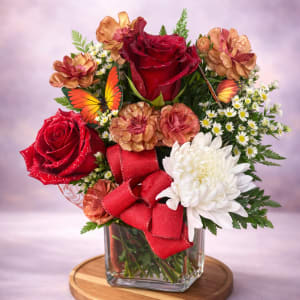 Anniversary & I love you Flower Bouquet