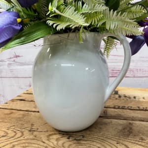 Velvet Morning Tulip Pitcher Silk (Artificial) Arrangement