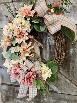 Songbird’s Cottage Silk (Artificial) Wreath