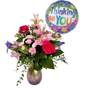 Enchanted Amethyst & Rose Flower Bouquet