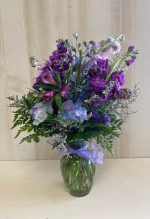 Purple Grace Flower Bouquet