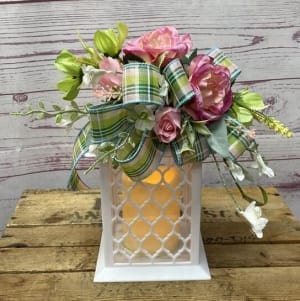 Pastel Perfection Silk (Artificial) Lanterns Flower Bouquet