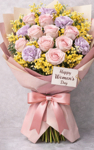 Lovely Woman Moon 456 Flower Bouquet