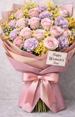Lovely Woman Moon 456 Flower Bouquet
