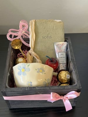 Soft Bloom Self-Care Box Flower Bouquet