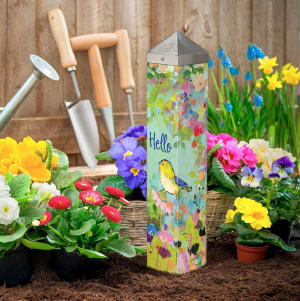 Bird Hello 20" Art Pole