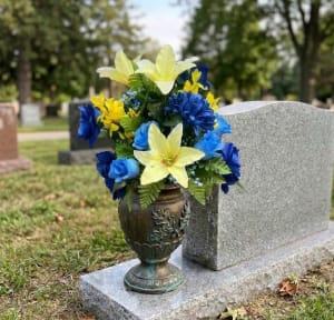 Cemetery Silk (Artificial) Cone