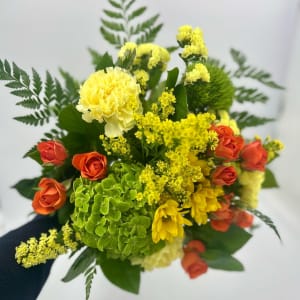 St. Patrick's Day Designer Choice Wrapped Bouquet Flower Bouquet