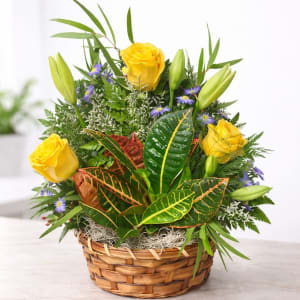 Flowering Garden Basket Flower Bouquet