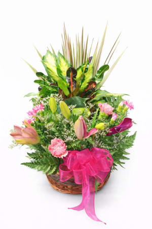Flowering Garden Basket Flower Bouquet