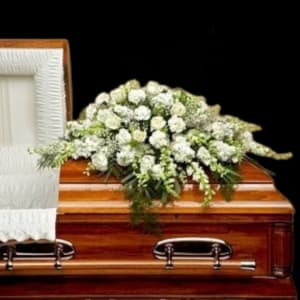 WHITE CASKET SPRAY Flower Bouquet