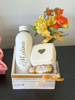 Floral & Tumbler Gift Set Flower Bouquet