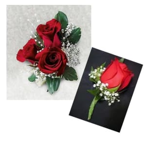 Sweet Serenity Corsage Flower Bouquet