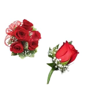 Sweet Serenity Corsage Flower Bouquet