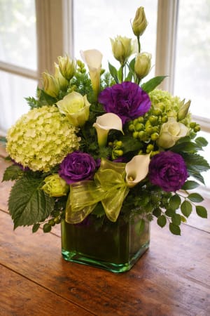 South Shore Bouquet in Purple & Lime Flower Bouquet