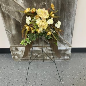 Metal Wings with Silk (Artificial) Floral Accents Flower Bouquet